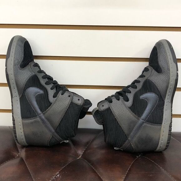 Nike Dunk Sky Hi Gray Black Metallic Hidden Wedge 528899-015 Sz 9.5 US RARE - Picture 5 of 9